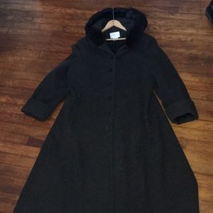Long wool winter coat